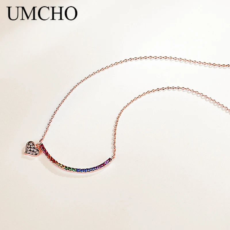 Tiny Colorful Heart Pendant for Women - C0430
