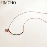 Tiny Colorful Heart Pendant for Women - C0430