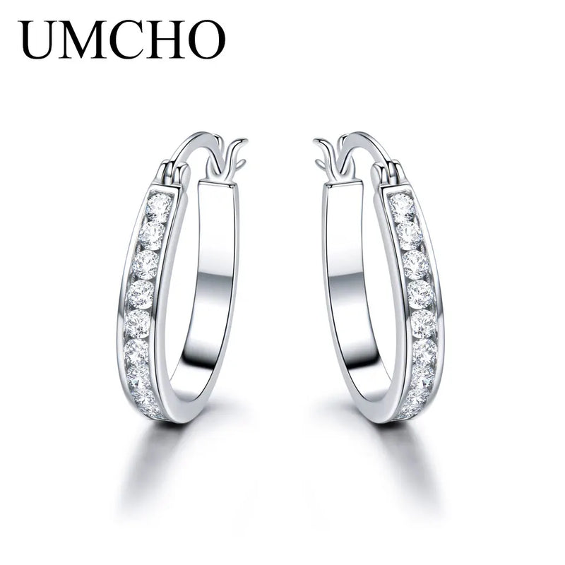 925 Silver Clip Earrings Gemstone Wedding Engagement Fine Jewelry