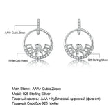 925 Silver Earrings LOVE YOU Drop Earrings Sterling Silver Jewelry For Women