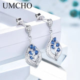 925 Silver Clip Earrings Emerald Gemstone Wedding Valentine Gift