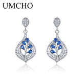 925 Silver Clip Earrings Emerald Gemstone Wedding Valentine Gift