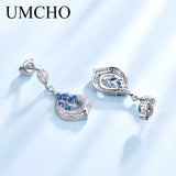 925 Silver Clip Earrings Emerald Gemstone Wedding Valentine Gift