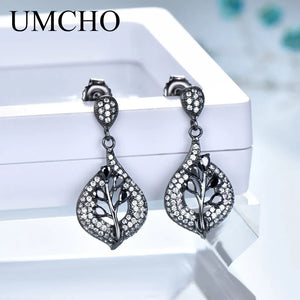 925 Silver Clip Earrings Nano Gemstone Wedding Fine Jewelry