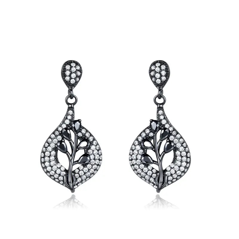 925 Silver Clip Earrings Nano Gemstone Wedding Fine Jewelry