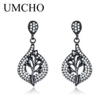 925 Silver Clip Earrings Nano Gemstone Wedding Fine Jewelry
