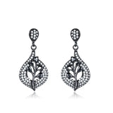 925 Silver Clip Earrings Nano Gemstone Wedding Fine Jewelry