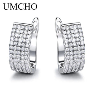 925 Silver Nano Emerald Christmas Clip Earrings for Girls Gift Jewelry