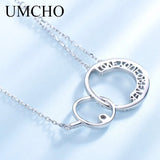 925 Silver Letter Pendant Necklace for Women Gift