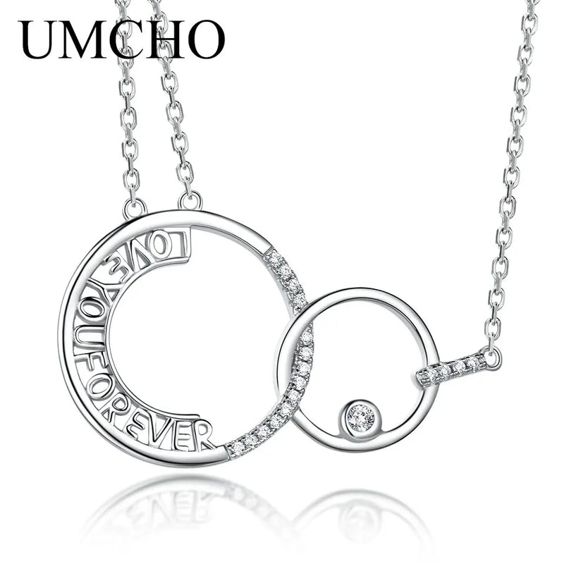 925 Silver Letter Pendant Necklace for Women Gift