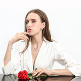 925 Silver Letter Pendant Necklace for Women Gift