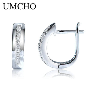 925 Silver Earrings Birthday Gift Women Clip On Anniversary Jewelry