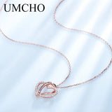 925 Sterling Silver Rose Heart Pendant Necklace for Women