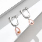 925 Silver Women's Pearl Stud Earrings Jewelry Party Gift