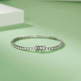 925 Silver Tennis Bracelet with Zirconia for Women