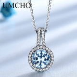 AAA+ CZ 925 Silver Women Necklace & Pendants Wedding Party Engagement