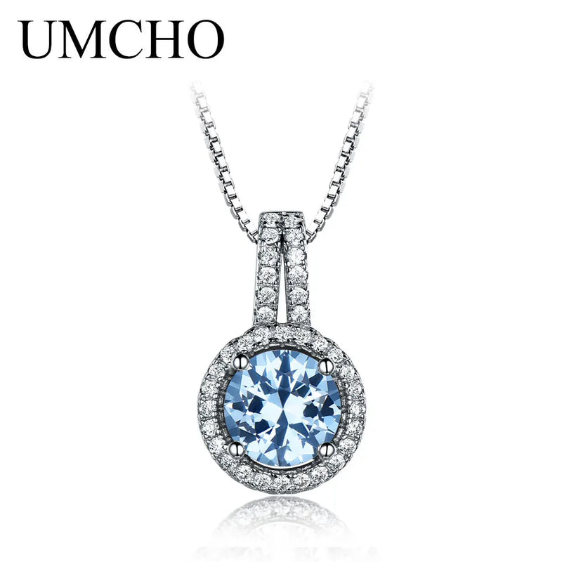 AAA+ CZ 925 Silver Women Necklace & Pendants Wedding Party Engagement