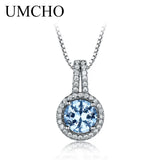 AAA+ CZ 925 Silver Women Necklace & Pendants Wedding Party Engagement
