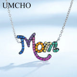 Rainbow Nano Gemstone Necklace Chain 925 Sterling Silver Mothers Gift
