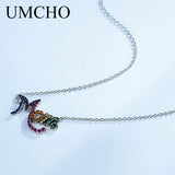 Rainbow Nano Gemstone Necklace Chain 925 Sterling Silver Mothers Gift