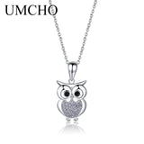 Owl Pendant & Chain 925 Sterling Silver Necklace - Girls Party Gift
