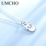Owl Pendant & Chain 925 Sterling Silver Necklace - Girls Party Gift