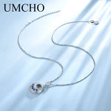 925 Silver Gemstone Pendant Necklace for Women - Fine Jewelry