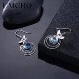 Butterfly Crystal Drop Earrings 925 Silver Anniversary Party Jewelry