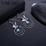 Butterfly Crystal Drop Earrings 925 Silver Anniversary Party Jewelry