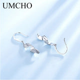 Spiral Sequins 925 Silver Drop Earrings for Women