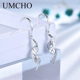 Spiral Sequins 925 Silver Drop Earrings for Women