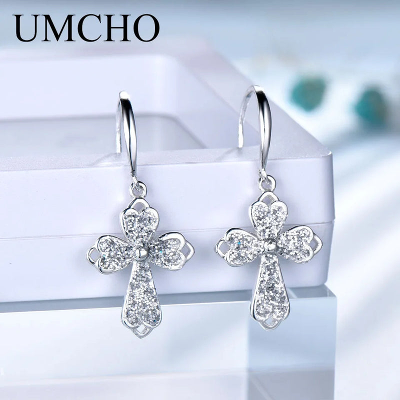 925 Silver Sequin Drop Earrings for Party Anniversary
