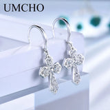 925 Silver Sequin Drop Earrings for Party Anniversary
