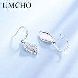 925 Silver Leaf Drop Earrings for Women Party