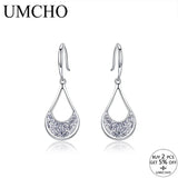 925 Silver Sequin Drop Earrings for Party Wedding Birthday