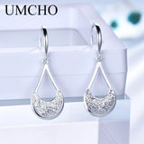 925 Silver Sequin Drop Earrings for Party Wedding Birthday
