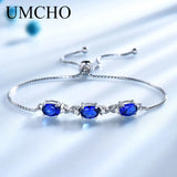 925 Silver Women's Sapphire Tanzanite Bracelet Wedding Gift