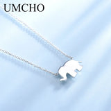 Elephant Necklace Chain 925 Sterling Silver Fine Jewelry