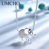 Elephant Necklace Chain 925 Sterling Silver Fine Jewelry