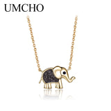 Elephant Necklace Chain 925 Sterling Silver Fine Jewelry