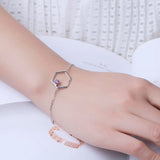 Amethyst Gemstone Bracelet 925 Sterling Silver Purple Chain Fine Jewelry Gift