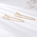 Chic 925 Silver Tassel Earrings for Women