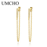 Chic 925 Silver Tassel Earrings for Women