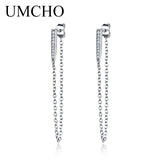 Chic 925 Silver Tassel Earrings for Women