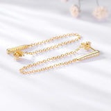 Chic 925 Silver Tassel Earrings for Women