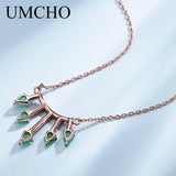 925 Silver Chains Necklaces with Nano Gemstone for Women