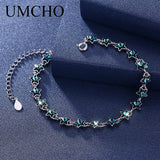 Real 925 Silver Bracelet Star Shape Crystal Bracelets Romantic Jewelry