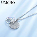 Real 925 Sterling Silver Necklace Pendants For Women Girls Birthday Gift