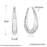 925 Sterling Silver Plated Earrings for Women Girls Daily Party Prom Anniversary