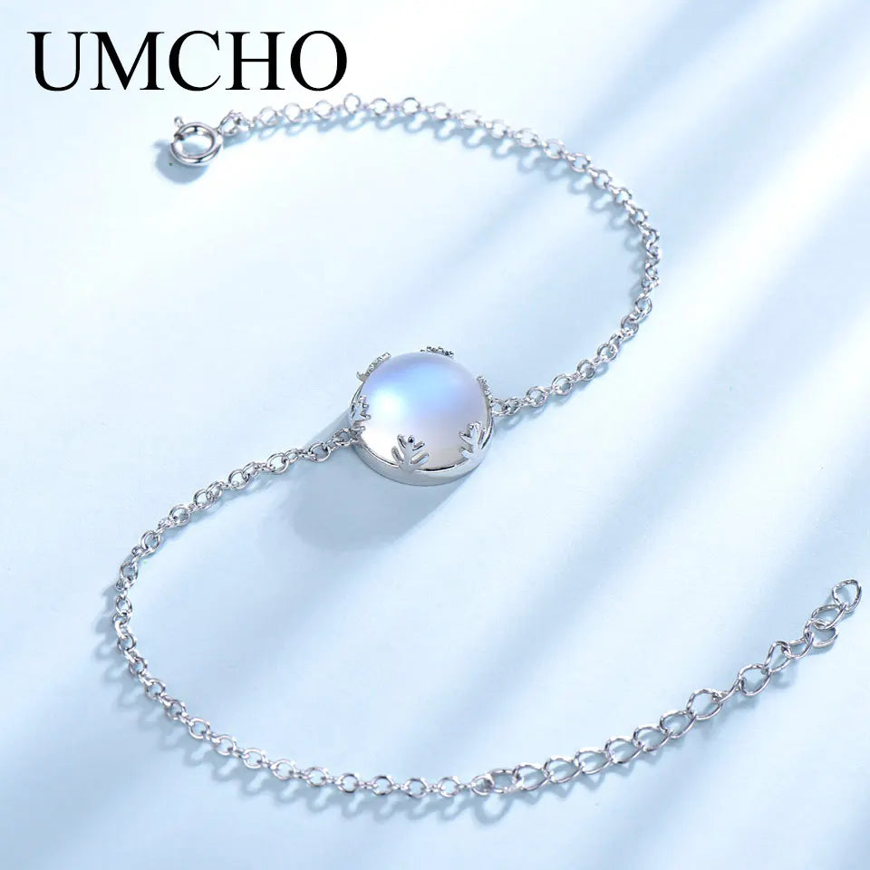 925 Silver Aurora Gemstone Bracelet - Anniversary Gift